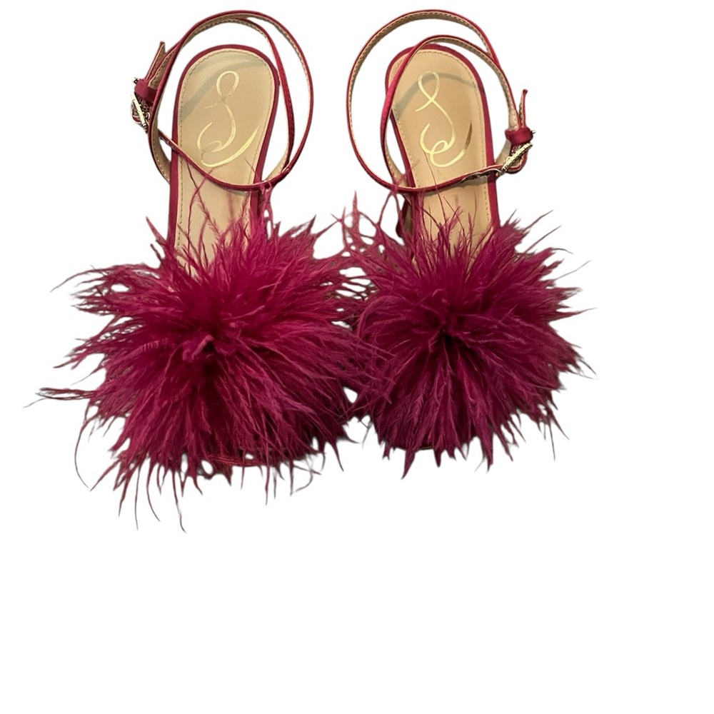 Sam Edelman Leon feather pom pom sandals
